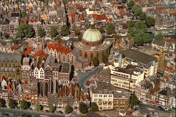 AMSTERDAM / HOLLAND Luchtopname Lutherse Kerk (Ook in Engels, Frans en Duits)